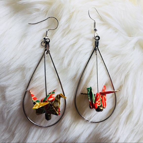 Jewelry - Origami Crane Earrings
